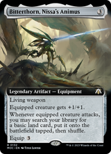 Bitterthorn, Nissa's Animus (Extended Art) [March of the Machine Commander] - Magic: The Gathering