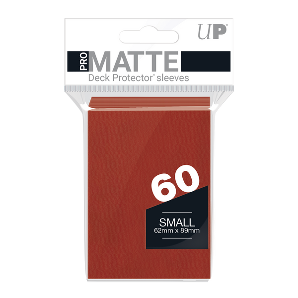 Ultra PRO: Small 60ct Sleeves - PRO-Matte (Red) - Ultra PRO