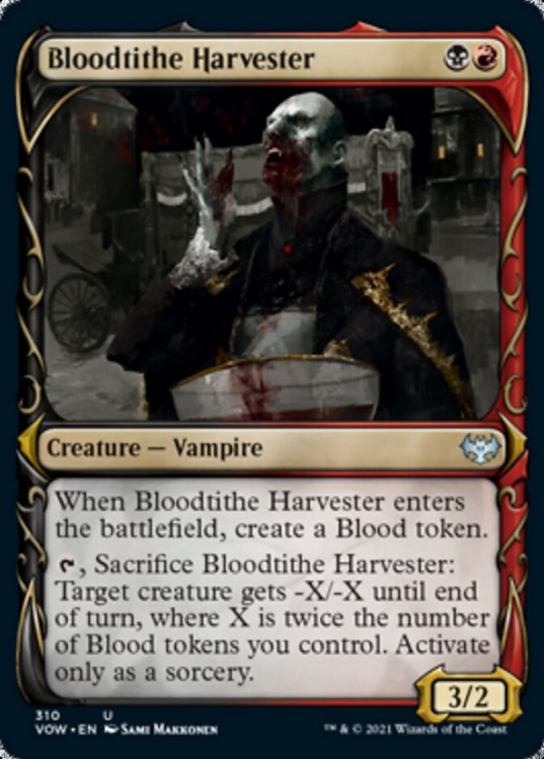 Bloodtithe Harvester (Showcase Fang Frame) [Innistrad: Crimson Vow] - Magic: The Gathering