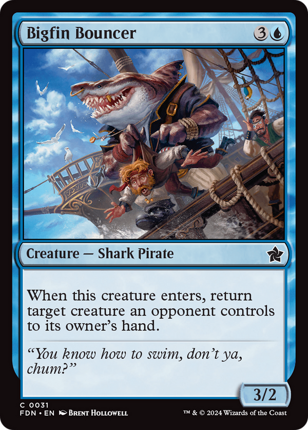 Bigfin Bouncer [Foundations] - Magic: The Gathering