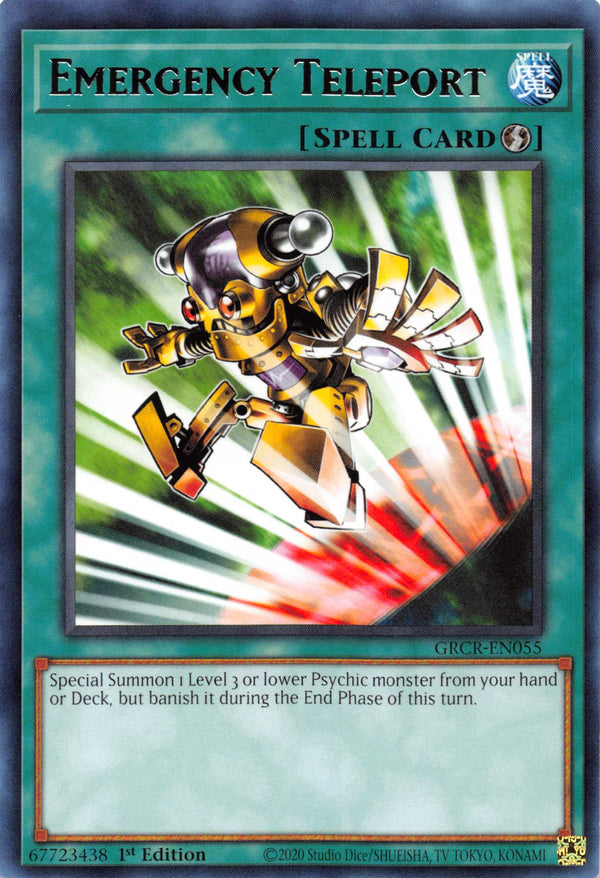 Emergency Teleport [GRCR-EN055] Rare - Yu-Gi-Oh!