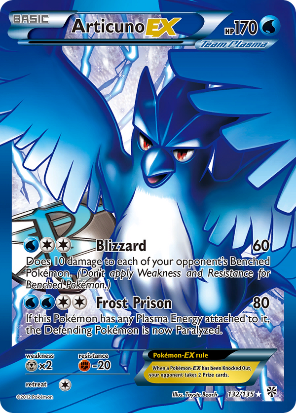 Articuno EX (132/135) [Black & White: Plasma Storm] - Pokémon