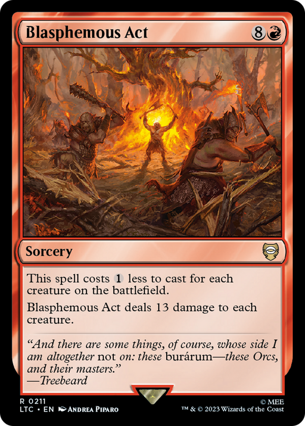 Blasphemous Act [The Lord of the Rings: Tales of Middle-Earth Commander] - Magic: The Gathering