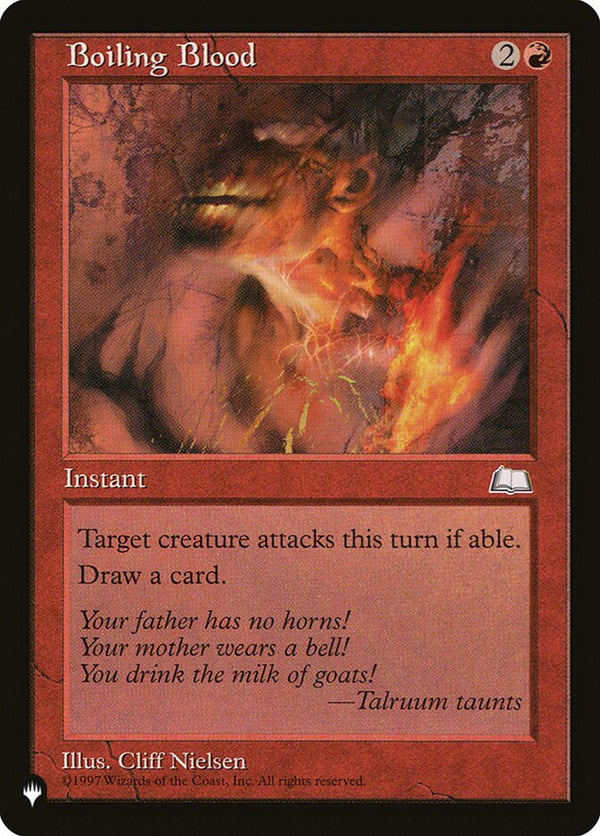 Boiling Blood [The List] - Magic: The Gathering