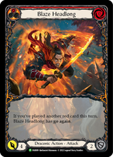 Blaze Headlong [FAB089] (Promo)  Rainbow Foil - Flesh And Blood