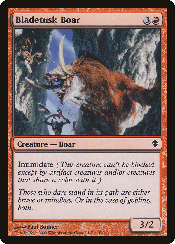 Bladetusk Boar [Zendikar] - Magic: The Gathering
