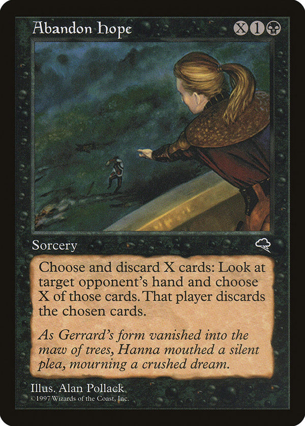 Abandon Hope [Tempest] - Magic: The Gathering