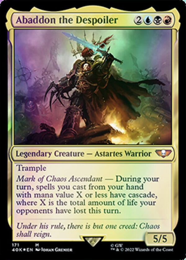 Abaddon the Despoiler (171) [Warhammer 40,000] - Magic: The Gathering