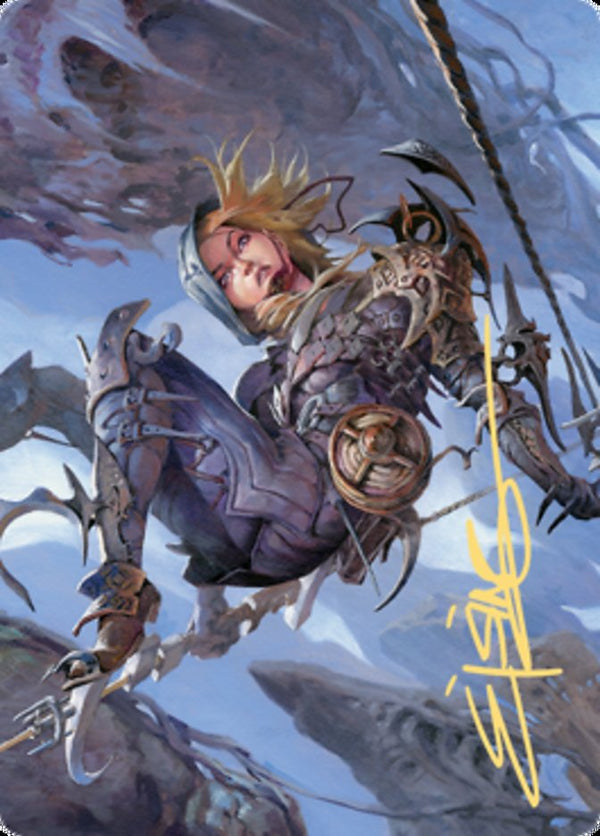 Blackbloom Rogue Art Card (Gold-Stamped Signature) [Zendikar Rising Art Series] - Magic: The Gathering