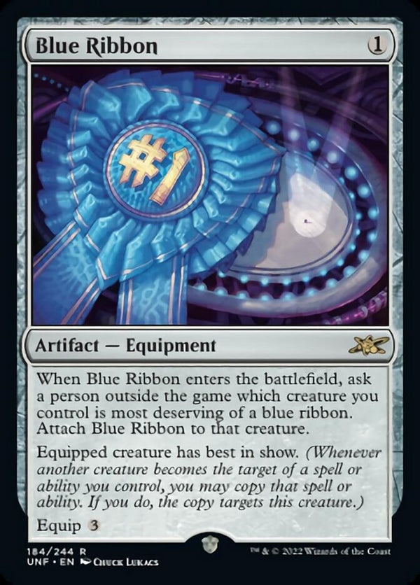 Blue Ribbon [Unfinity] - Magic: The Gathering