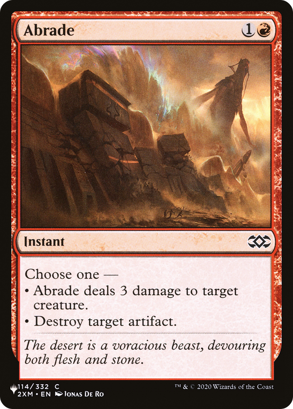 Abrade (2XM) [The List] - Magic: The Gathering