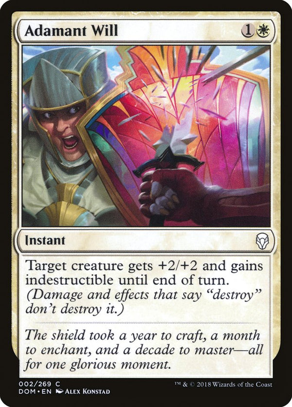 Adamant Will [Dominaria] - Magic: The Gathering