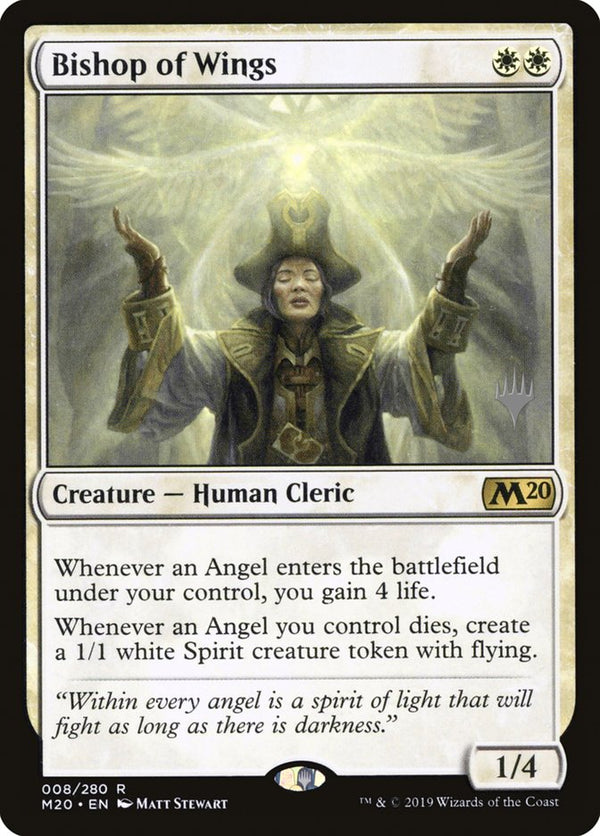 Bishop of Wings (Promo Pack) [Core Set 2020 Promos] - Magic: The Gathering