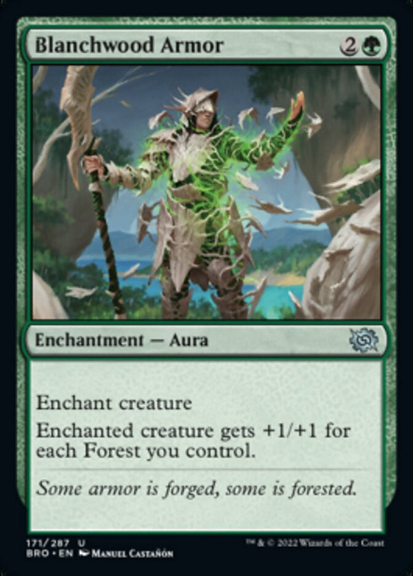 Blanchwood Armor [The Brothers' War] - Magic: The Gathering