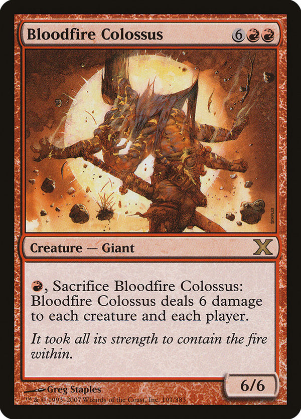 Bloodfire Colossus [Tenth Edition] - Magic: The Gathering