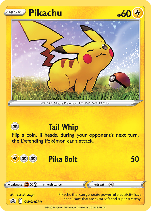 Pikachu (SWSH039) [Sword & Shield: Black Star Promos] - Pokémon