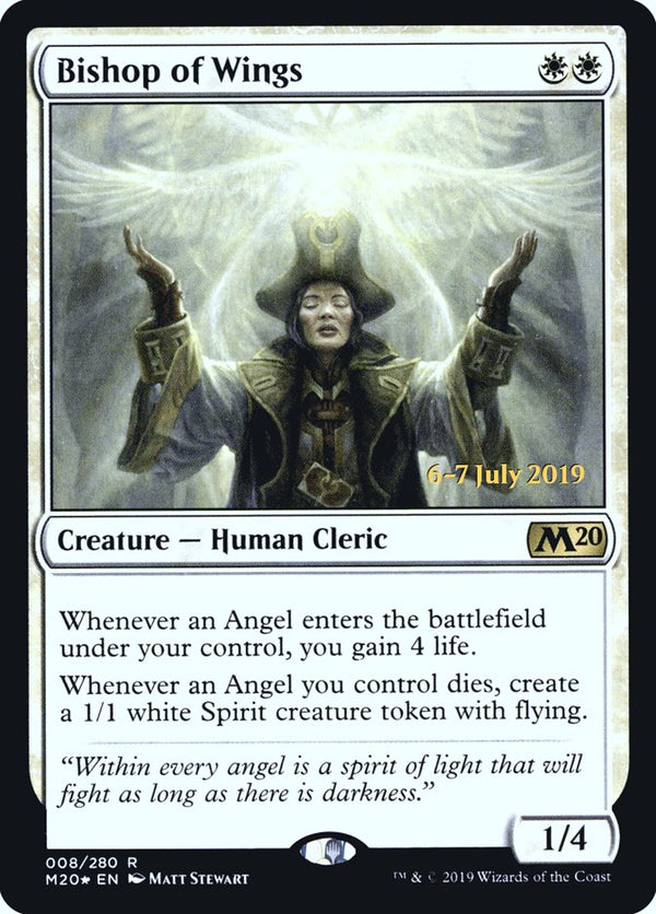 Bishop of Wings [Core Set 2020 Prerelease Promos] - Magic: The Gathering