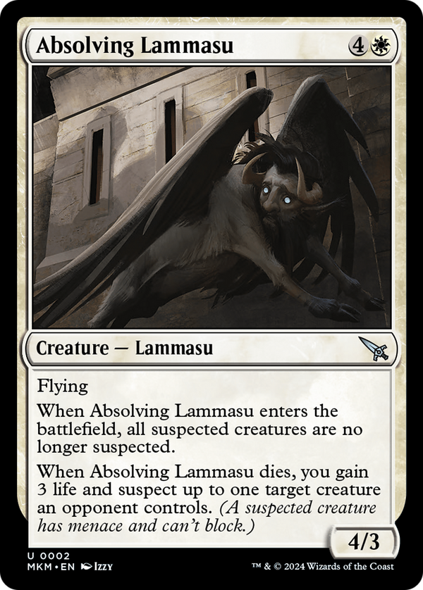 Absolving Lammasu [Murders at Karlov Manor] - Magic: The Gathering