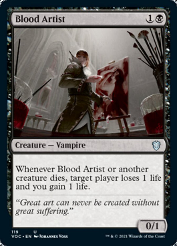 Blood Artist [Innistrad: Crimson Vow Commander] - Magic: The Gathering