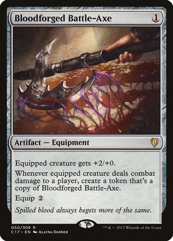 Bloodforged Battle-Axe [Commander 2017] - Magic: The Gathering