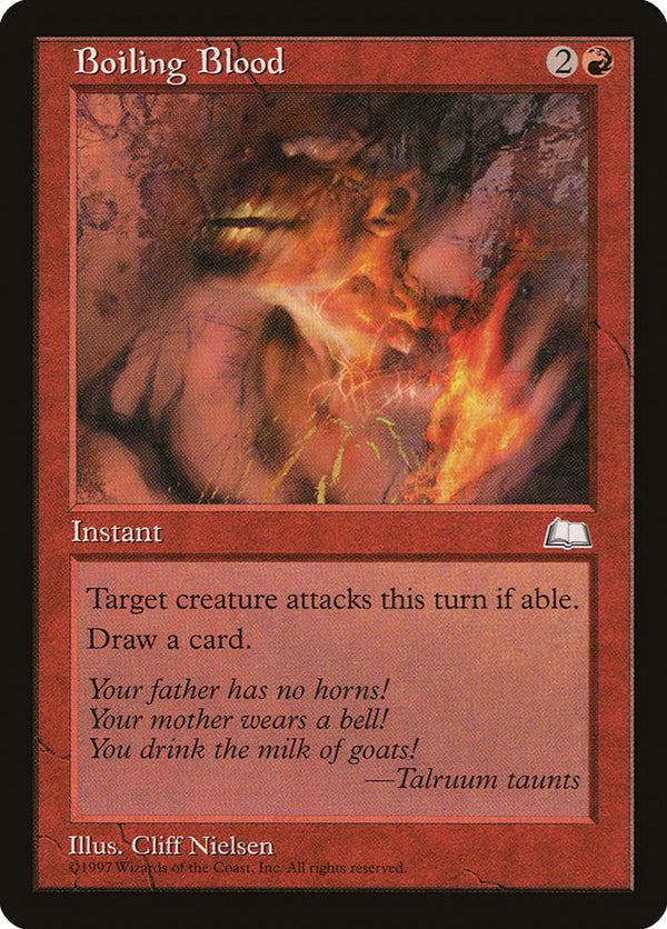 Boiling Blood [Weatherlight] - Magic: The Gathering