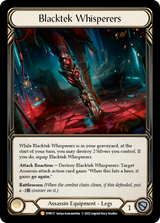Blacktek Whisperers [DYN117] (Dynasty)  Cold Foil - Flesh And Blood