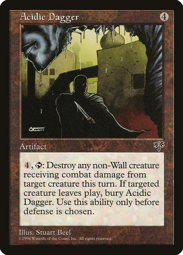 Acidic Dagger [Mirage] - Magic: The Gathering
