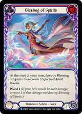 Blessing of Spirits (Red) [DYN218] (Dynasty)  Rainbow Foil - Flesh And Blood
