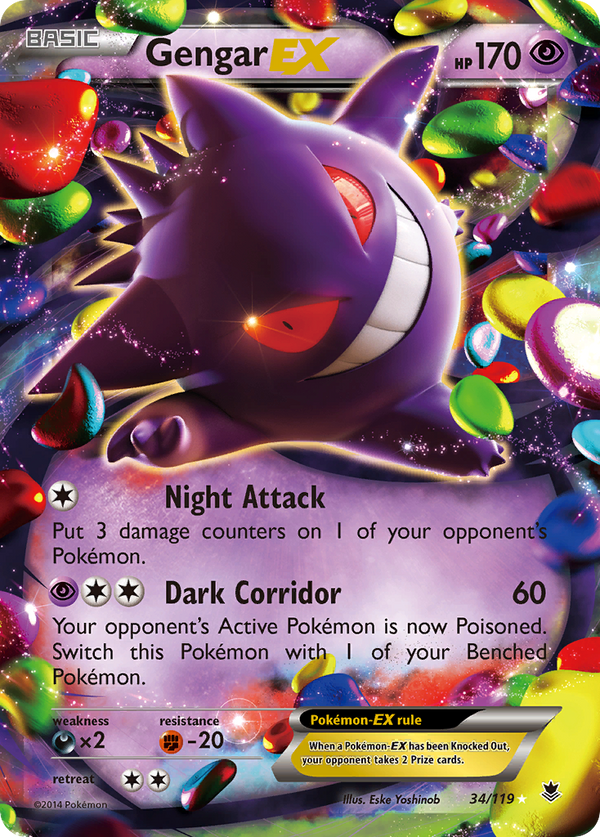 Gengar EX (34/119) [XY: Phantom Forces] - Pokémon