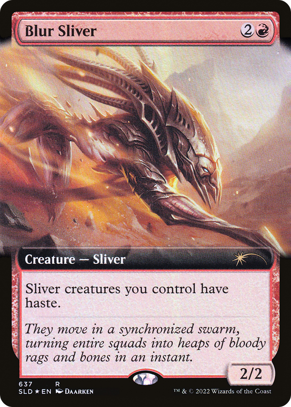 Blur Sliver (Extended Art) [Secret Lair Drop Promos] - Magic: The Gathering