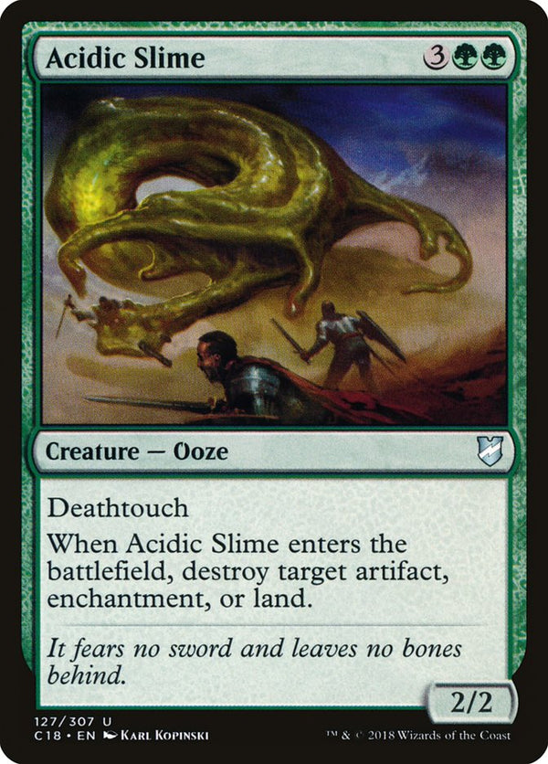 Acidic Slime [Commander 2018] - Magic: The Gathering