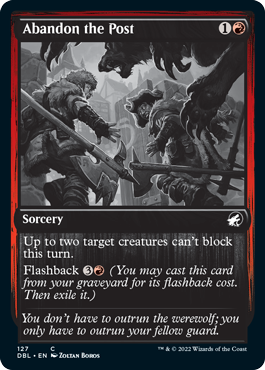 Abandon the Post [Innistrad: Double Feature] - Magic: The Gathering