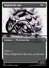 Blightbelly Rat (Showcase Ichor Step-and-Compleat Foil) [Phyrexia: All Will Be One] - Magic: The Gathering