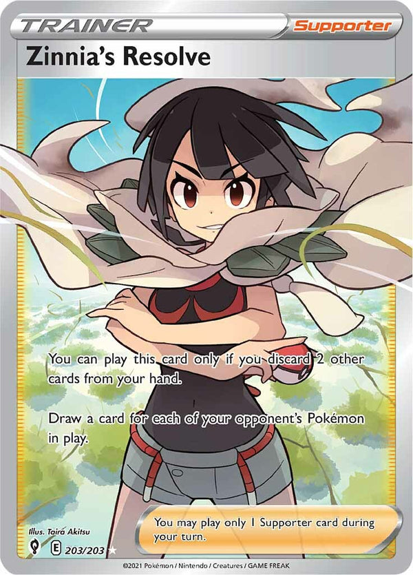 Zinnia's Resolve (203/203) [Sword & Shield: Evolving Skies] - Pokémon