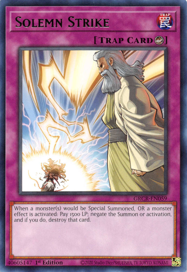 Solemn Strike [GRCR-EN059] Rare - Yu-Gi-Oh!