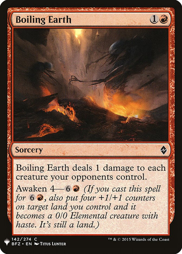 Boiling Earth [Mystery Booster] - Magic: The Gathering