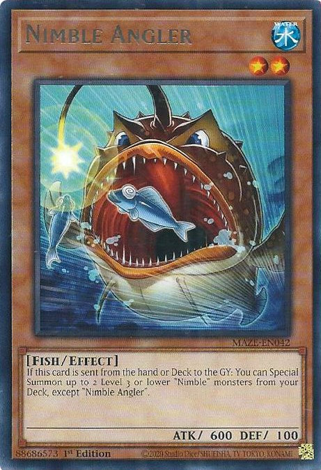 Nimble Angler [MAZE-EN042] Rare - Yu-Gi-Oh!