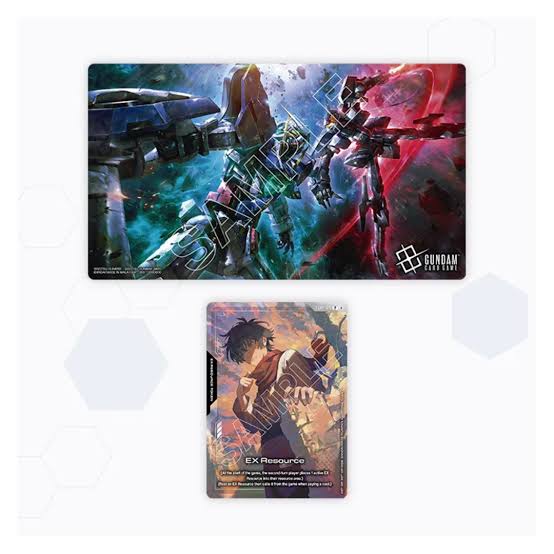 Gundam Card Game Official Playmat and Card Set -Mobile Suit Gundam 00-