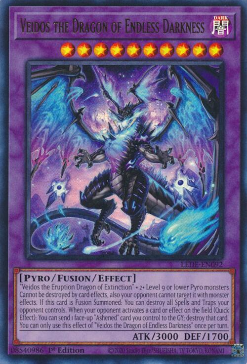 Veidos the Dragon of Endless Darkness (LEDE-EN092) [Ultra Rare] - Yu-Gi-Oh!