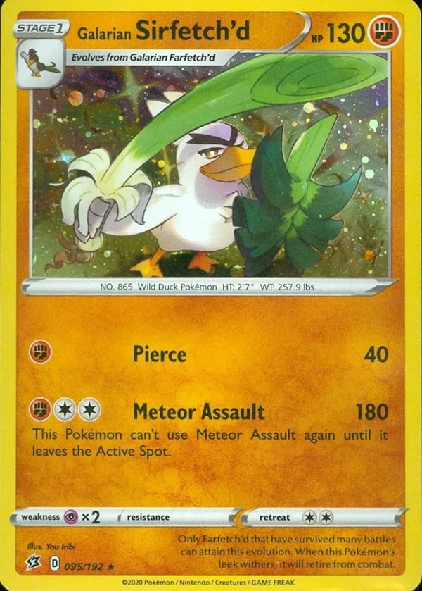 Galarian Sirfetch'd - 095/192 (Cosmos Holo)