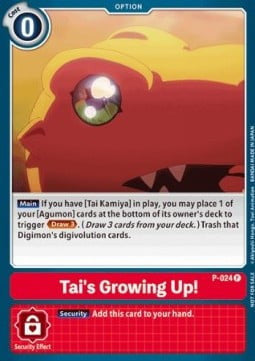 Tai's Growing Up! (Special Release Memorial Pack)