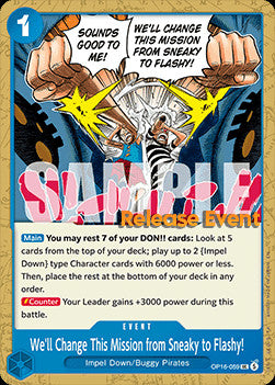 We'll Change This Mission from Sneaky to Flashy!