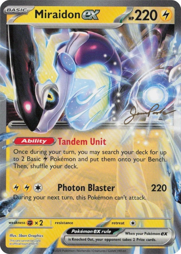 Miraidon ex - 081/198 - 2024 (Jesse Parker Gold Signature)