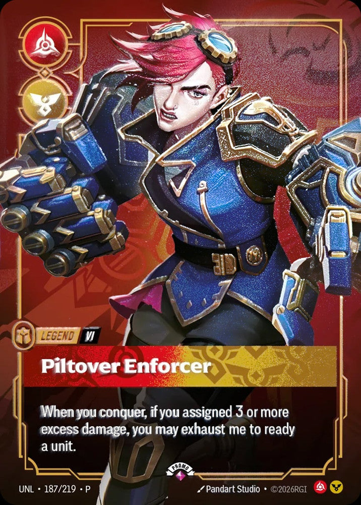 Vi, Piltover Enforcer (Metal) (Prize Wall)