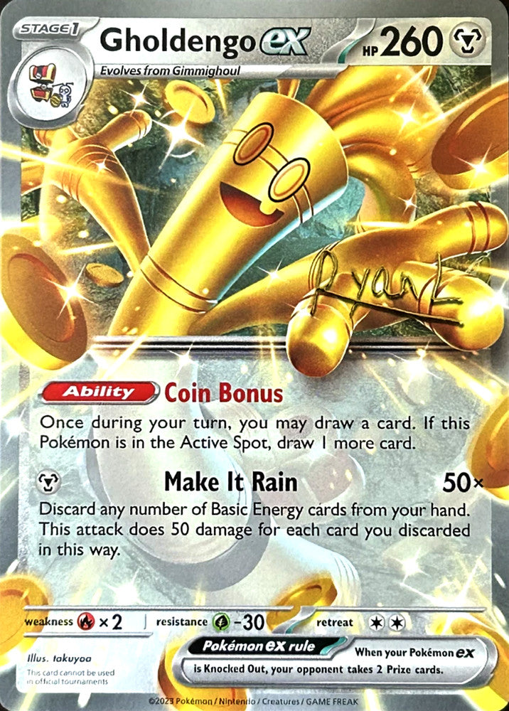 Gholdengo ex - 2025 (Liao Fu Guan) [Gold Stamped]