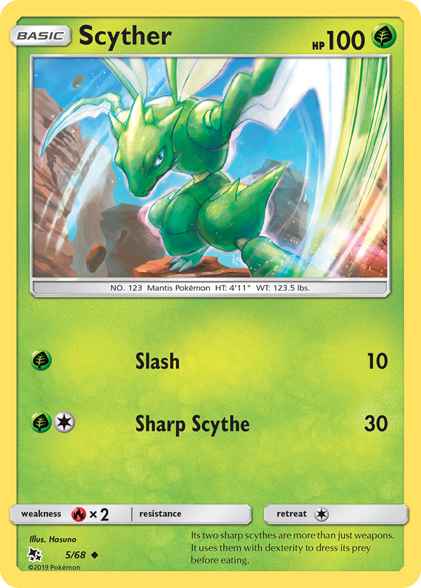 Scyther (5/68) [Sun & Moon: Hidden Fates] - Pokémon