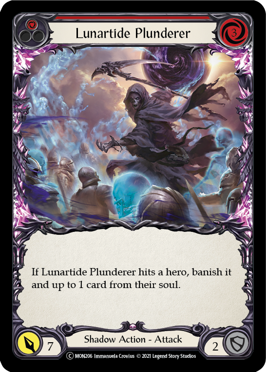 Lunartide Plunderer (Red) [U-MON206] Unlimited Normal - Flesh And Blood