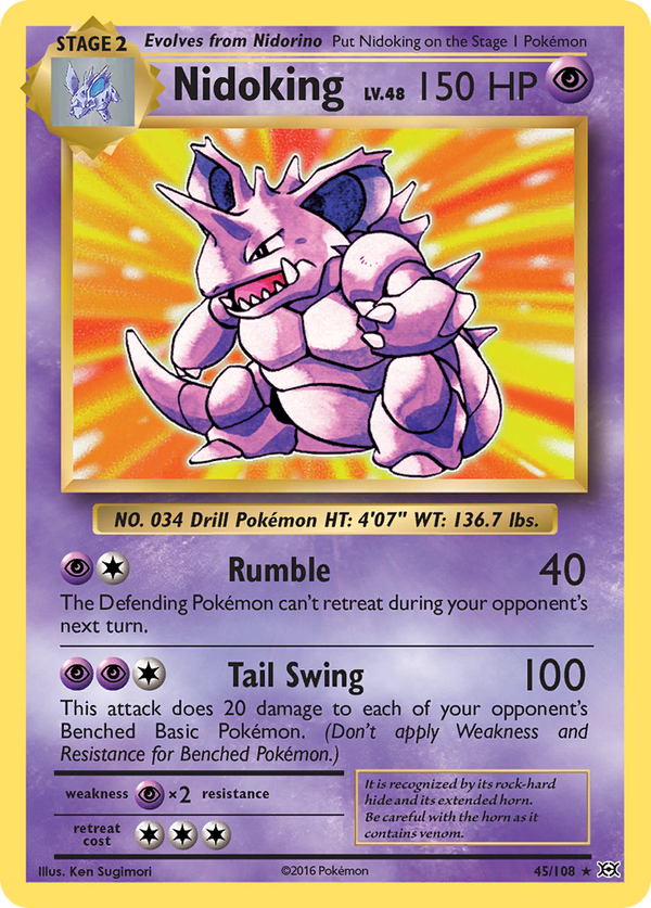 Nidoking (45/108) [XY: Evolutions] - Pokémon