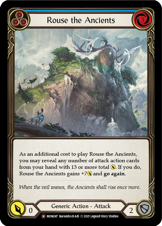 Rouse the Ancients (Rainbow Foil) [U-MON247-RF] Unlimited Rainbow Foil