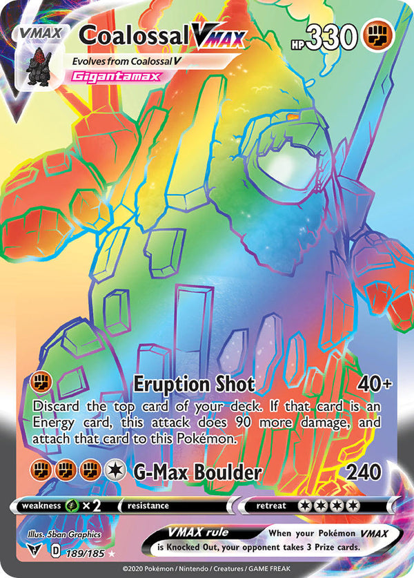 Coalossal VMAX (189/185) [Sword & Shield: Vivid Voltage] - Pokémon